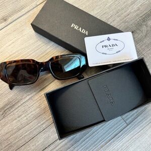Prada Brown Sunglasses with Case